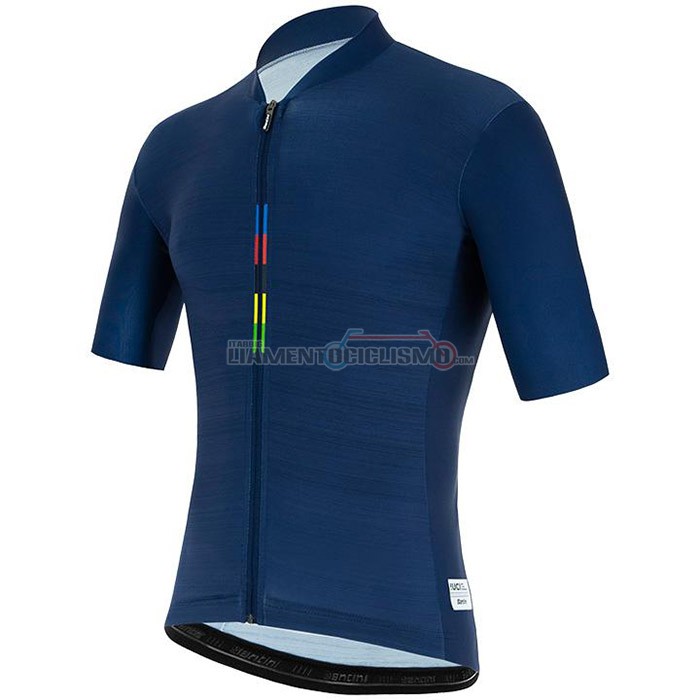 Abbigliamento Ciclismo UCI Manica Corta 2020 Scuro Blu